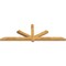 Ekena Millwork Kennewick Rough Sawn Timber Gable Bracket, Western Red Cedar, 96"W x 32"H x 4"D x 4"F, 8/12 Pitch GBW096X32X0404KEN00RWR - alternate 5